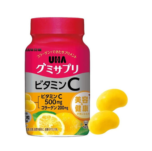 UHA 維他命C 膠原蛋白軟糖 檸檬味 30日分（60粒）
