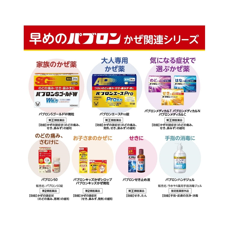 大正製藥　TAISHO 百保能S黃金W錠 感冒藥 60錠 指定第2類醫藥品