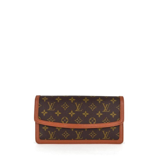 LV 二手正品 中古紅皮老花信封包26 手拿包 Louis Vuitton Pochette Dame PM（Used A）