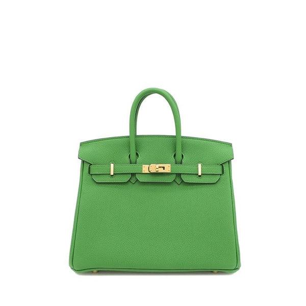 愛馬仕 二手正品 鉑金25 絲蘭綠 HERMES Birkin25 Vert Yucca A8 （Almost new）