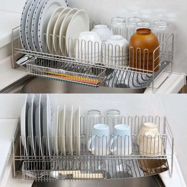 TSUBAME 燕三條 不鏽鋼瀝水籃 加長加寬款｜日本製 廚房水槽收納（40432）